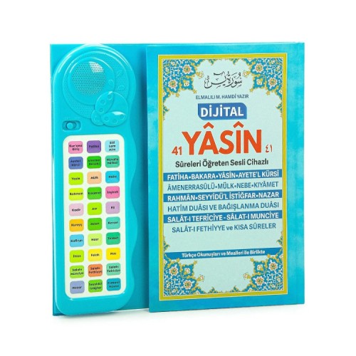 Eğitici Sesli Kısa Sûreler ve Dualar Cihazı Mavi + Öğretici Kitap Seti Eğitici Sesli Kısa Sûreler ve Dualar Cihazı Mavi + Öğretici Kitap Seti
